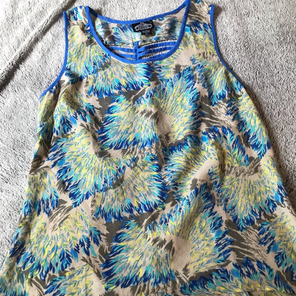 Angie top with lattice back feature